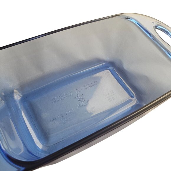 Pyrex Easy Grab Loaf Pan 1.5qt  Atlantic blue lrg handle colorful kitchen bakwar - Picture 5 of 9